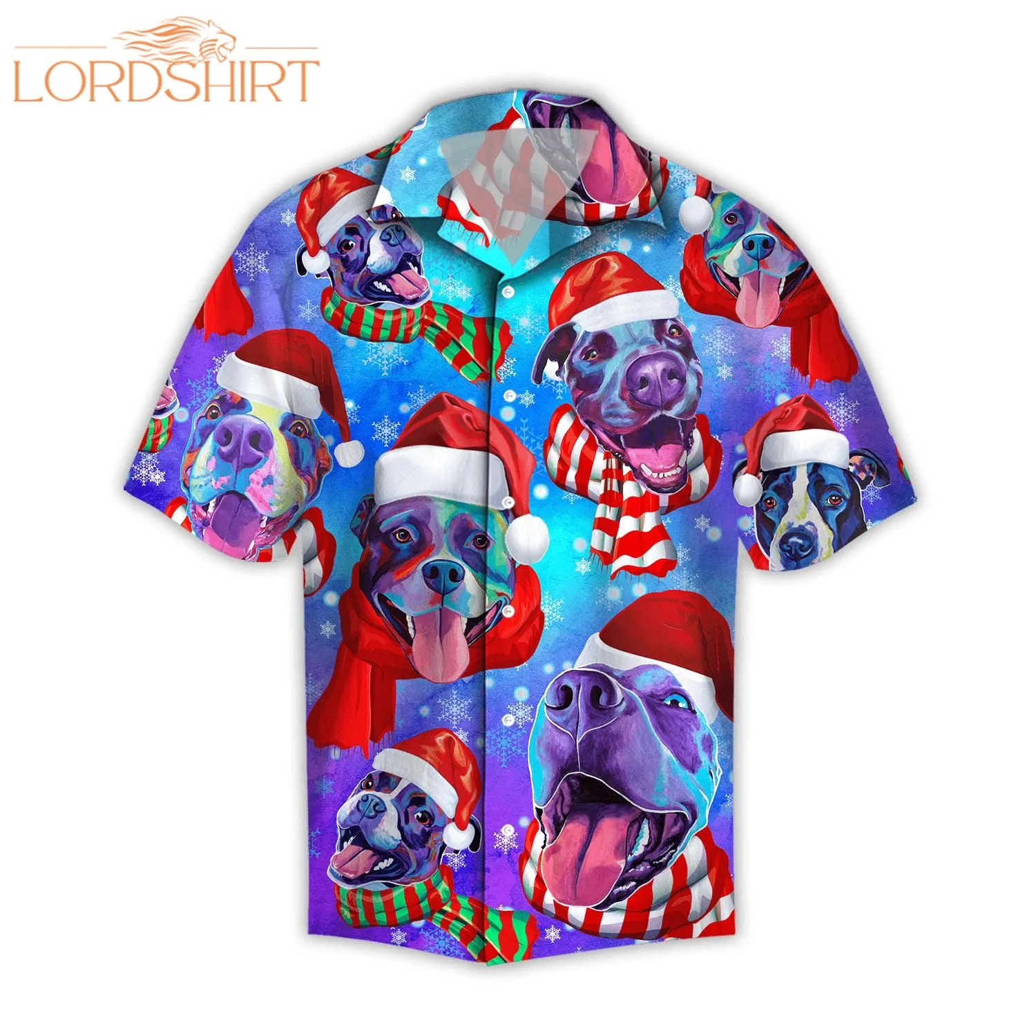 Pit Bull Xmas Unisex Hawaiian Shirt