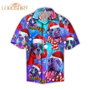 Pit Bull Xmas Unisex Hawaiian Shirt