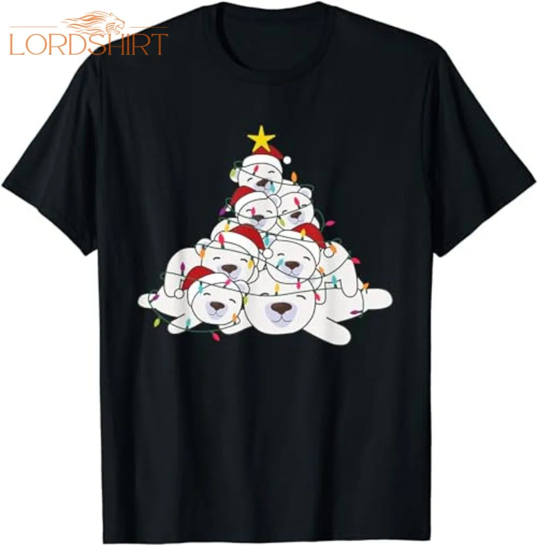 Polar Bear Christmas Tree Funny Animal Christmas Polar Bears