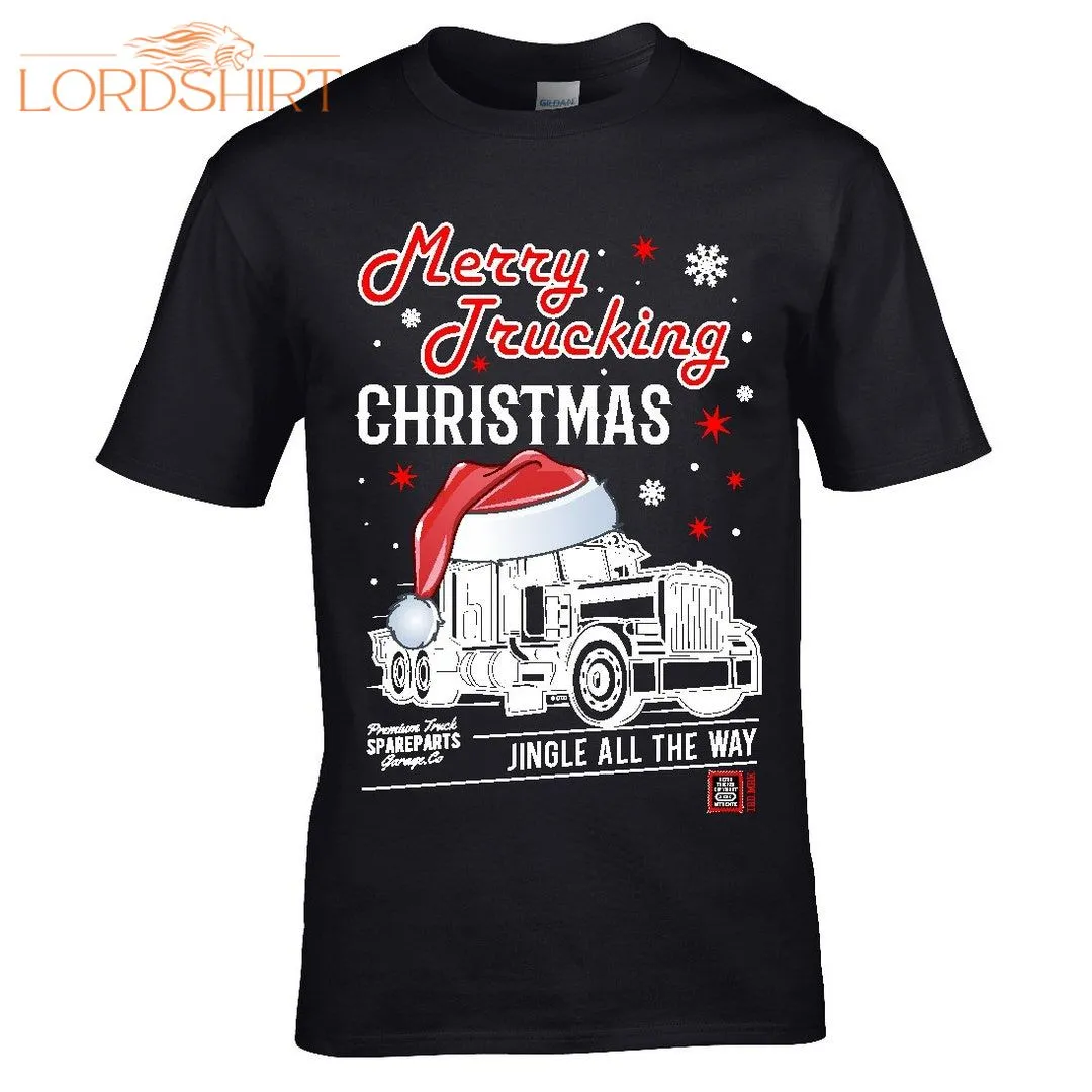 Premium Funny Merry Trucking Christmas Truck Driver Haulage