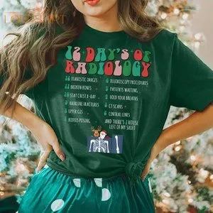 Radiology Christmas Shirt 12 Days Of Radiology Sweater RAD