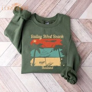 Railay West Beach Tshirt Thailand Hoodie Aesthetic Summer