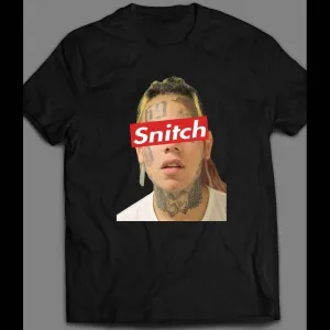 Rapper Tekashi 6ix9ine Snitch Mugshot Parody Shirt