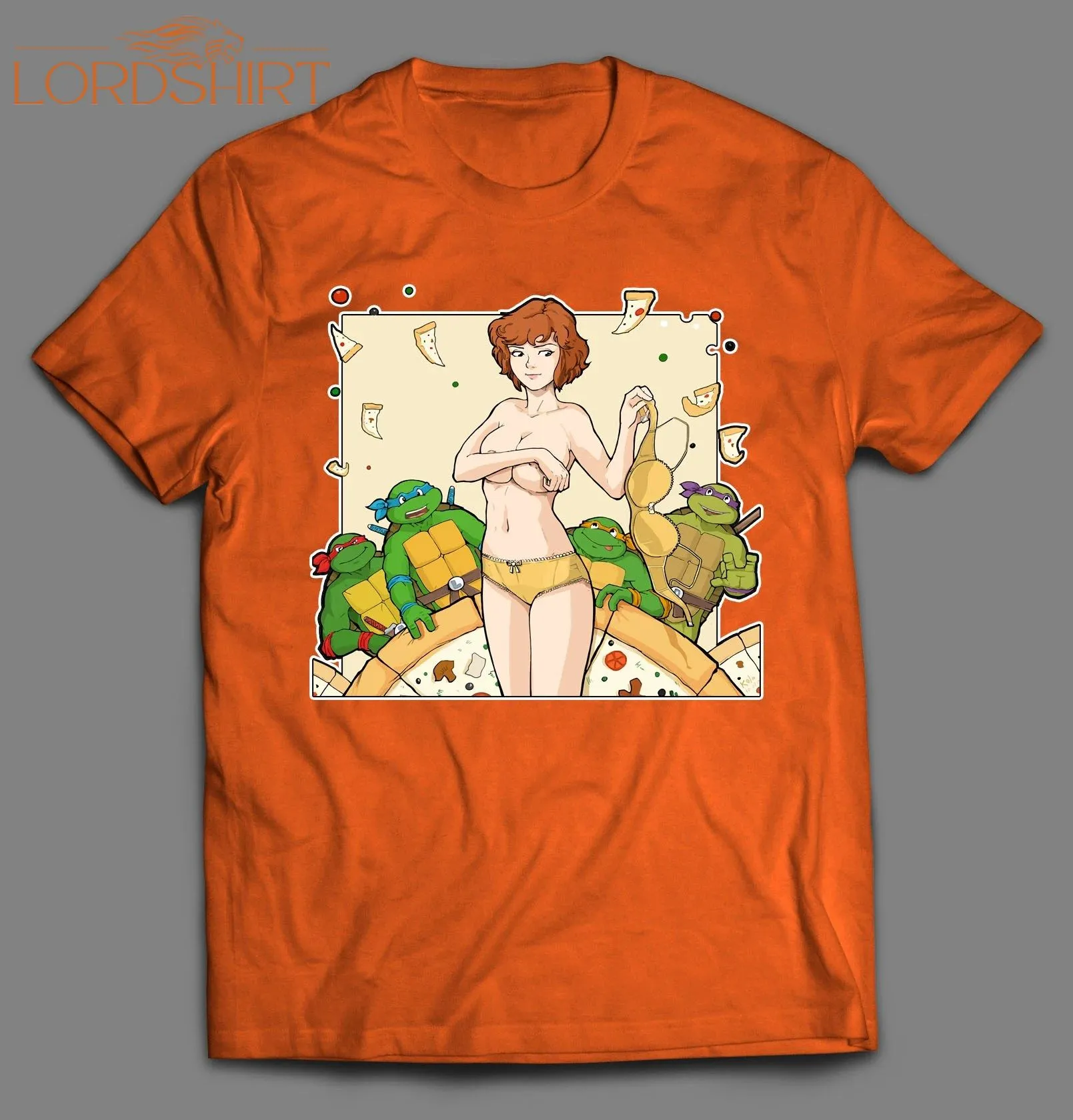 Raunchy Sexy Naked April Inspired Cartoon Parody Shirt