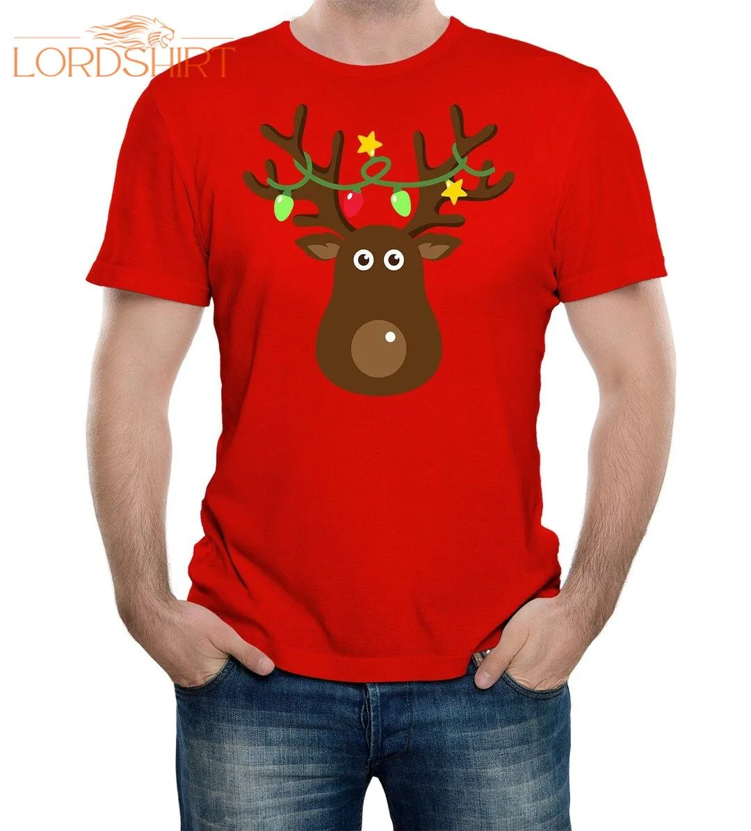 Reality Glitch Men's Rudolph The Reindeer Christmas