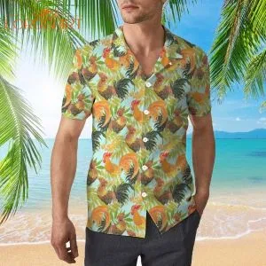 Red Rooster Chicken Whisperer Hawaiian Shirt