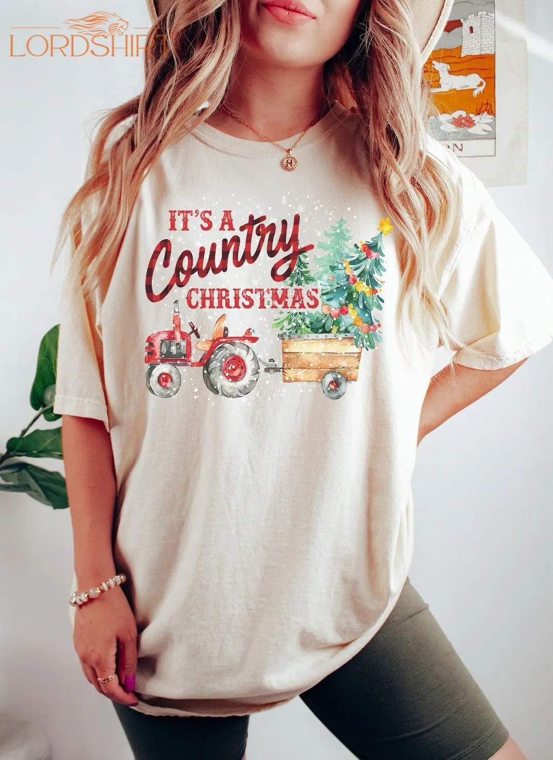 Retro Christmas Comfort Colors Shirt It's A Country