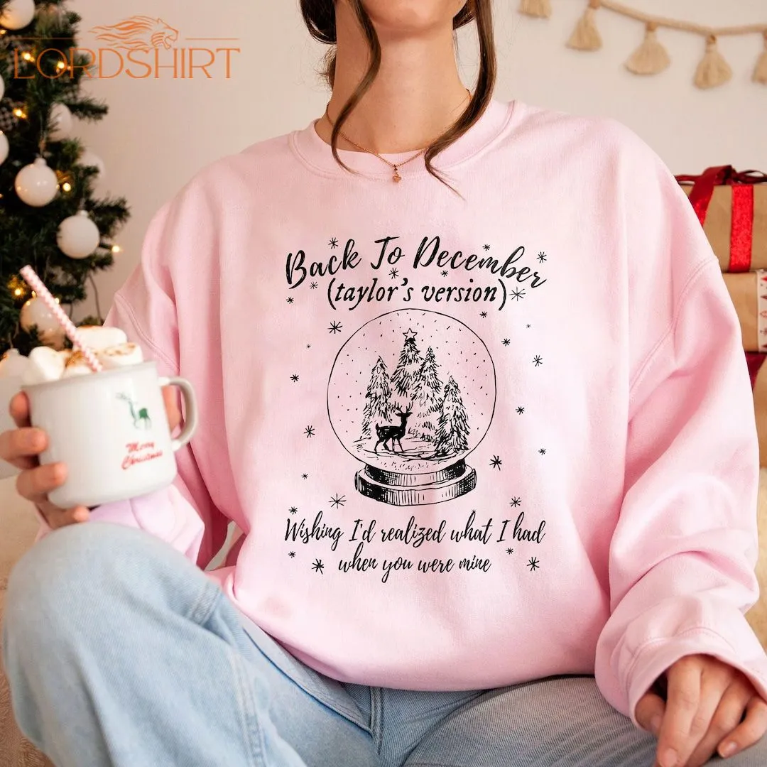 Retro Taylor Christmas Sweatshirt Back To December Christmas