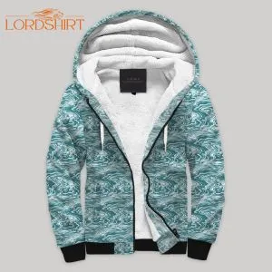 River Rush Blanket Fleece Zip Hoodie All Over Print