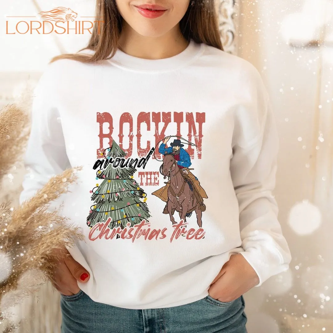 Rocking Around The Christmas Tree Sweatshirt Vintage Inspired