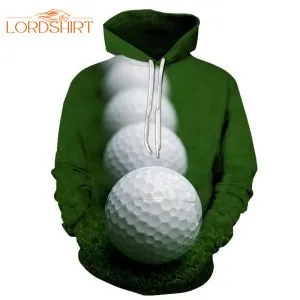 Row Of Golf Balls Green Unique 3d All Over Print