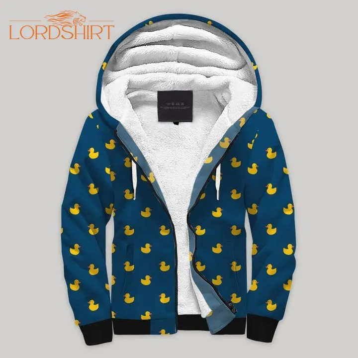 Rubber Duck Fleece Zip Hoodie All Over Print