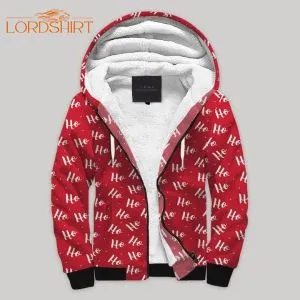 Santa And Christmas Blanket Fleece Zip Hoodie All Over Print