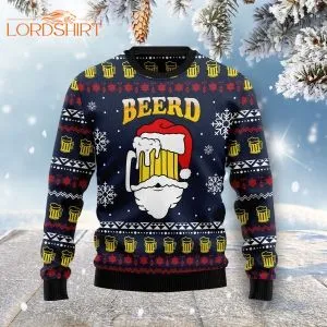 Santa Beerd Ugly Christmas Sweater