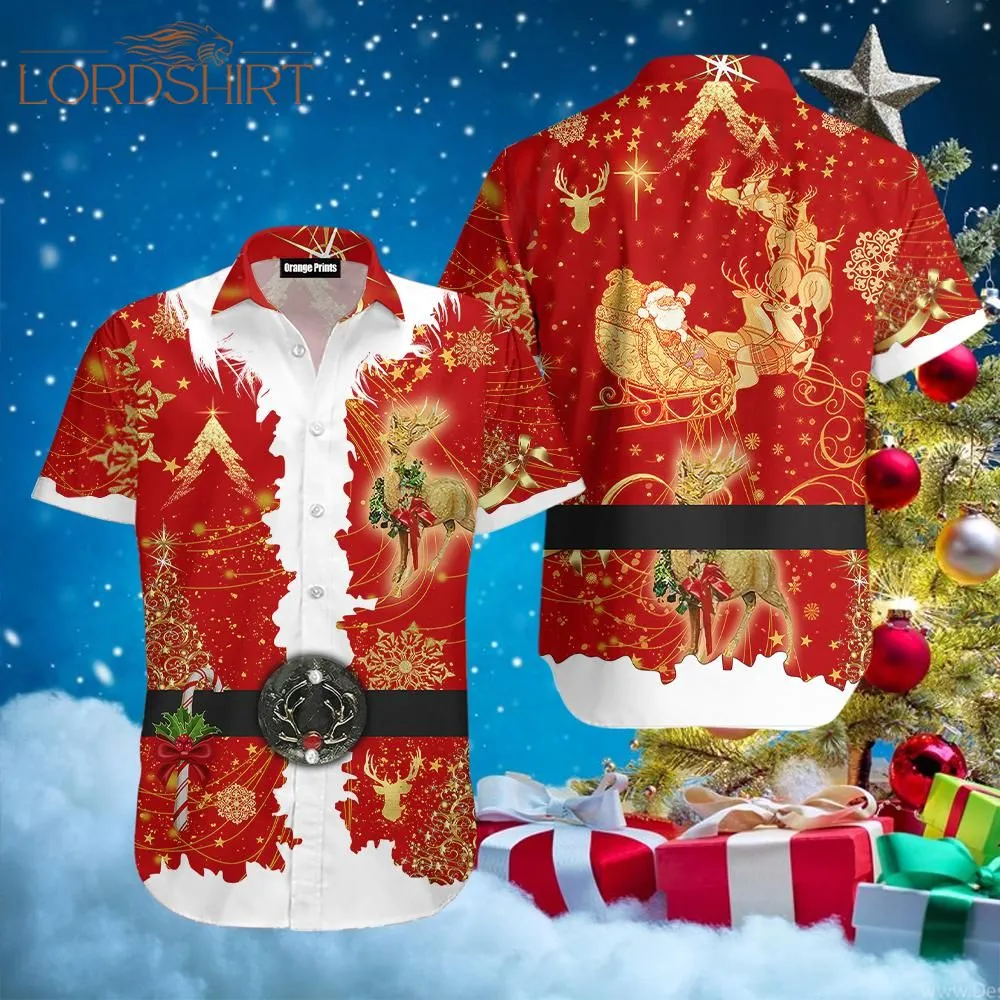 Santa Claus Costume Christmas Hawaiian Shirt