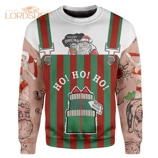 Santa Ho Ho Ho Ugly Christmas Sweater