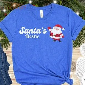 Santa's Bestie T-shirt Christmas T-shirt Santa Tee Shirt