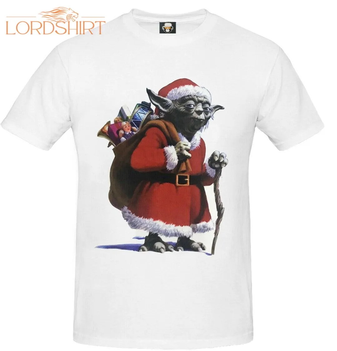 SANTA YODA CHRISTMAS T-shirt Funny Joke Xmas Gift For Her For