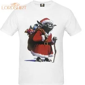 SANTA YODA CHRISTMAS T-shirt Funny Joke Xmas Gift For Her For