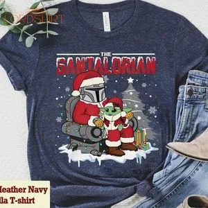 Santalorian Hunter Christmas T-shirt Funny Disney Star Wars