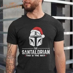 Santalorian Star Wars Christmas Shirt Mandalorian Christmas