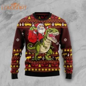 Santassic Park Santa Claus Ugly Christmas Sweater