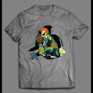 Shaggy And Scooby Mystery Machine 1980s Cartoon Oldskool Shirt