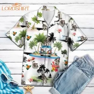 Shih Tzu Vacation Multicolor Hawaiian Shirt