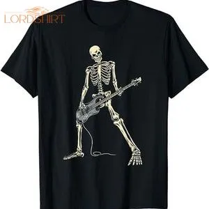 Skeleton Playing Bass For Bassist And Bass Guitar Players