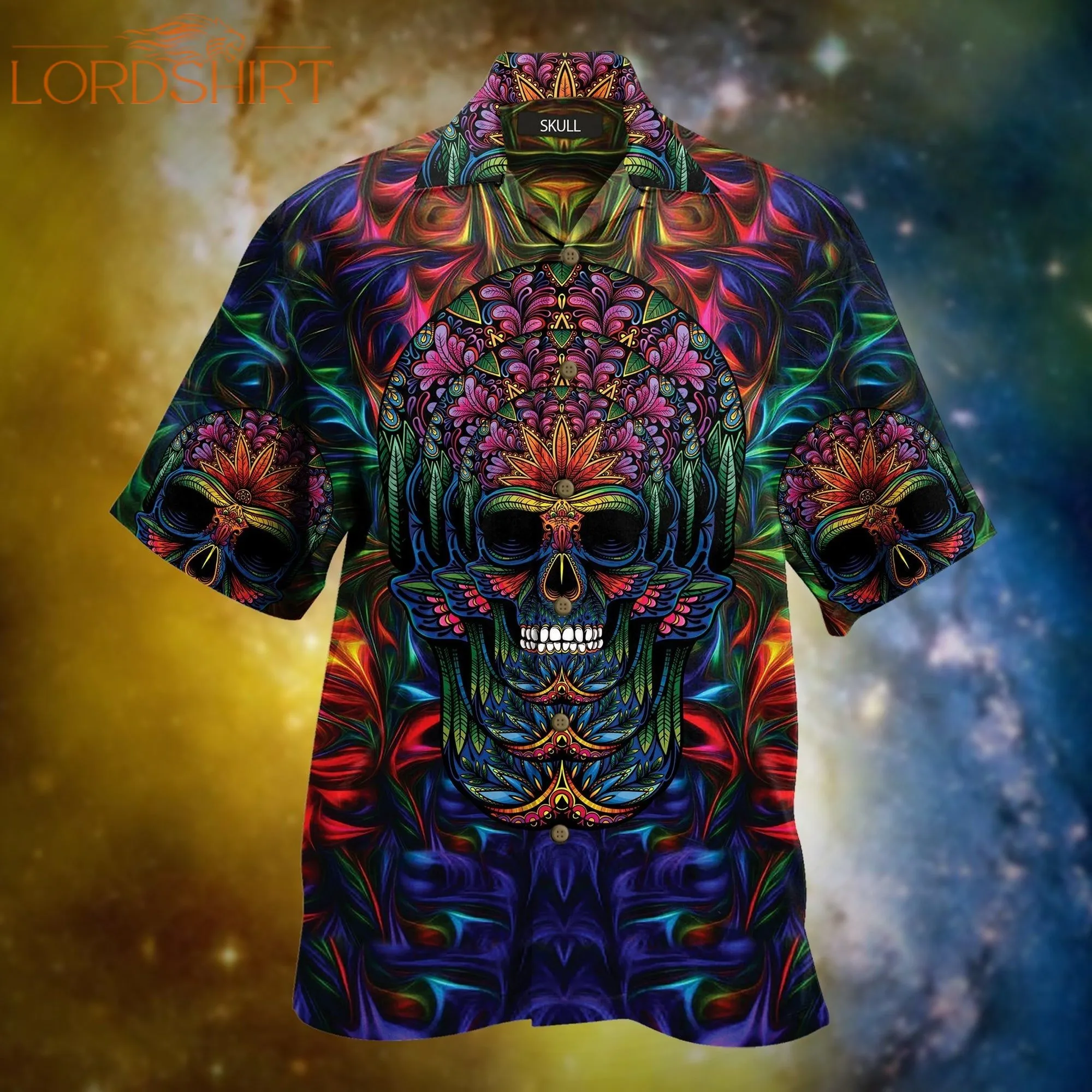 Skull Colorful Hawaiian Shirt