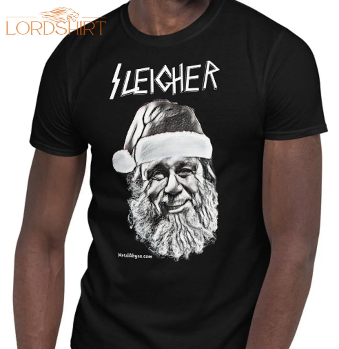 Sleigher Christmas T-shirt Or Long Sleeve For Heavy Metal