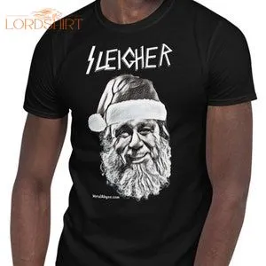 Sleigher Christmas T-shirt Or Long Sleeve For Heavy Metal