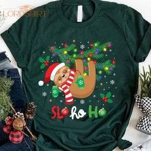 Sloth Christmas Lights Sweatshirt Merry Slothmas Sweater