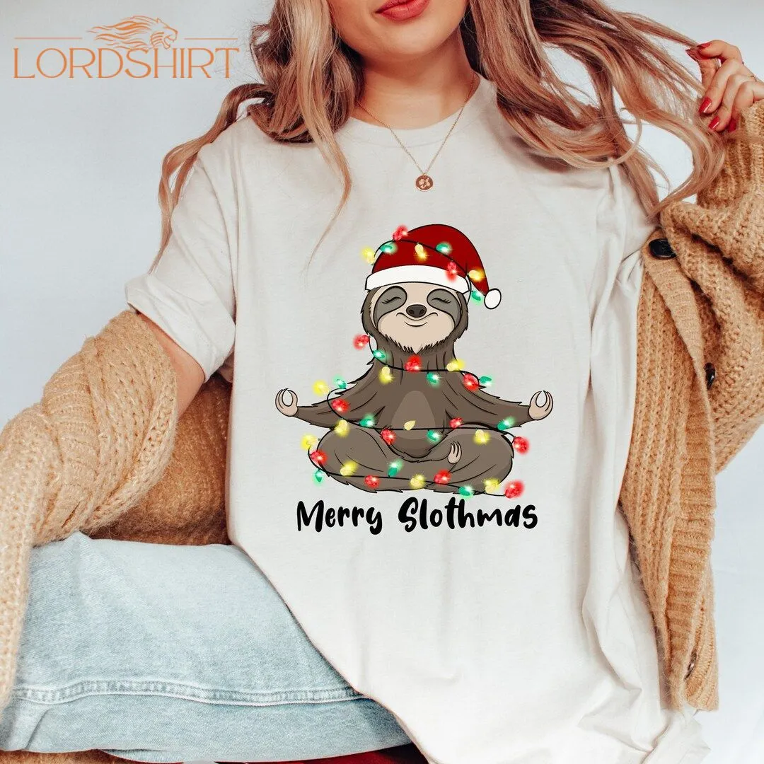 Sloth Christmas Shirt Sloth Christmas T-shirt Sloth Lover