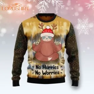 Sloth Mandala Ugly Christmas Sweater