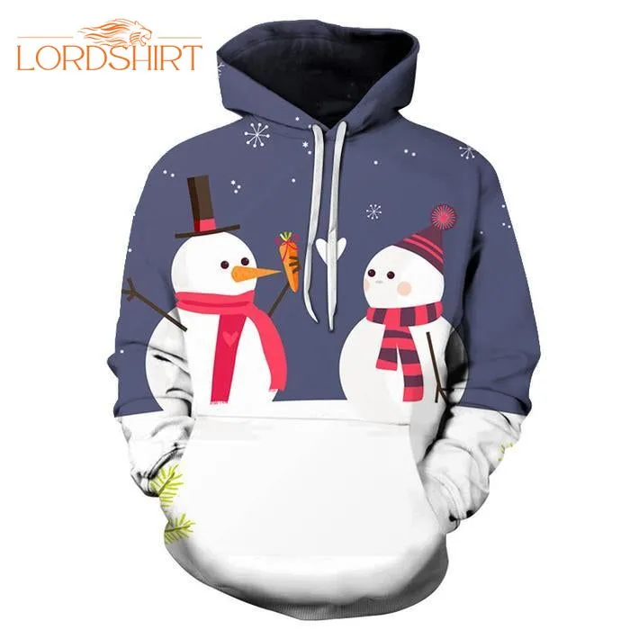 Snowman In Love Christmas 3d All Over Print