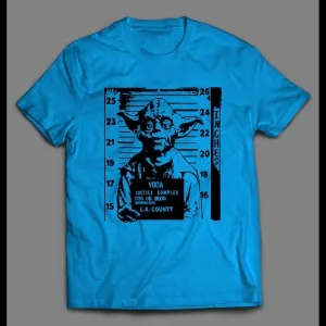 Space Alien Yoda Mugshot High Quality Movie Shirt