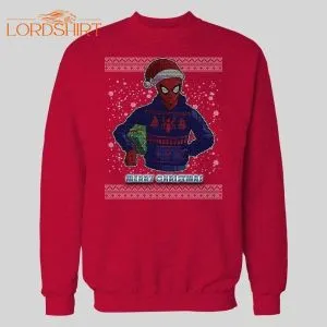 Spidey Merry Christmas High Quality Holiday Pattern Hoodie / Sweatshirt