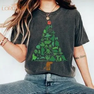 Star Wars Holiday Christmas Tree Shirt Funny Disney Star Wars