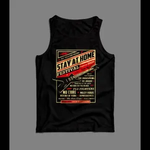 Stay At Home Festival 2020 Poster Social Distancing Mens Tank Top