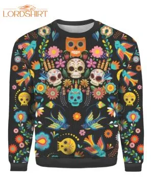 Sugar Skull Ugly Christmas Sweater