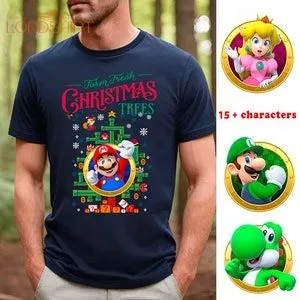 Super Mario Bros Christmas Shirtssuper Mario Christmas Party