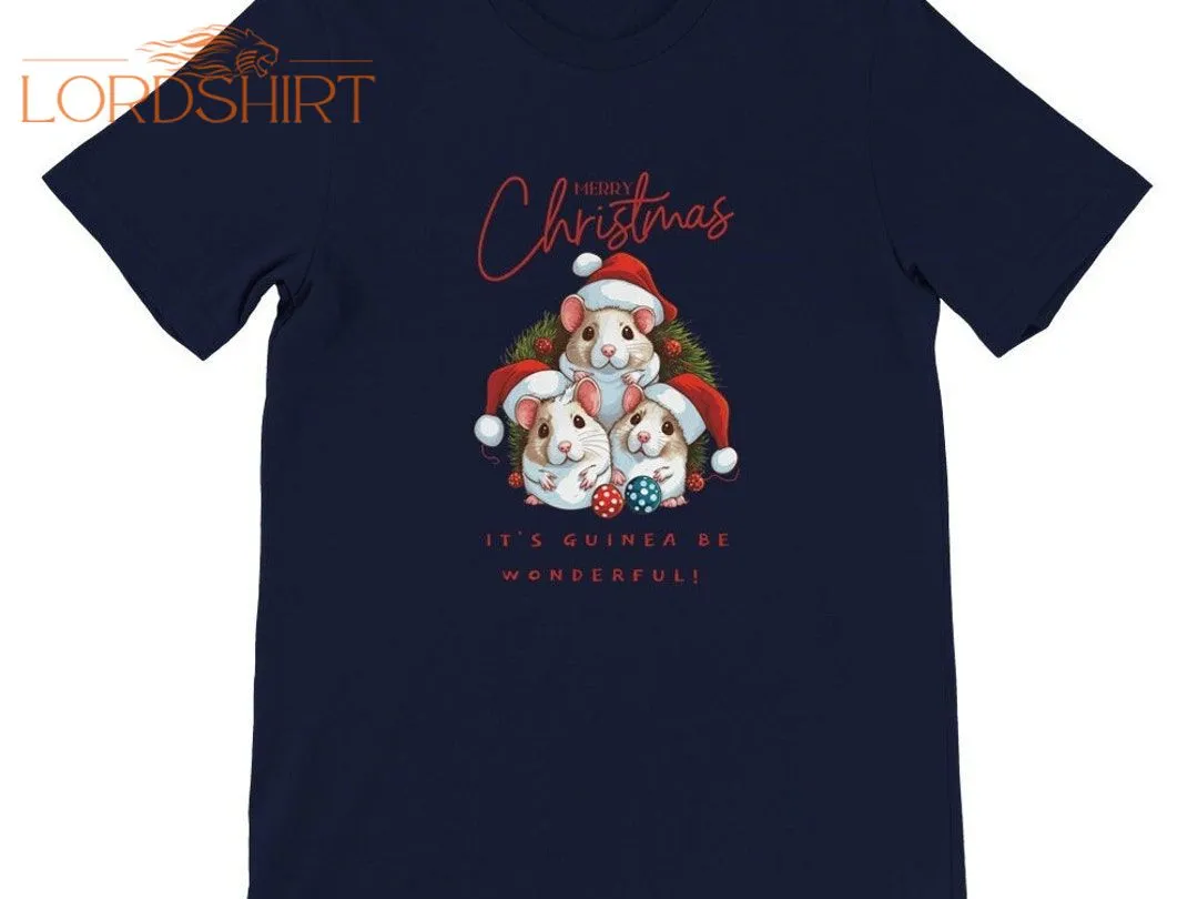 T-SHIRT GUINEA PIGS Christmas Tee Cute Animal Funny Gift T