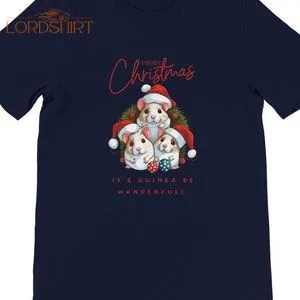 T-SHIRT GUINEA PIGS Christmas Tee Cute Animal Funny Gift T