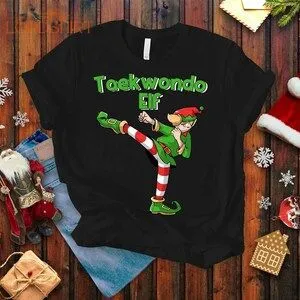 Taekwondo Elf T-shirt Tae Kwon Do Shirt For Men Christmas