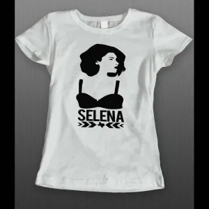 Tejano Pop Star Singer Selena Custom Art Ladies Shirt