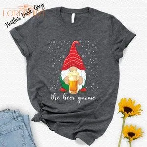 The Beer Gnome Shirtchristmas Tshirtbeer Giftsfunny Xmas