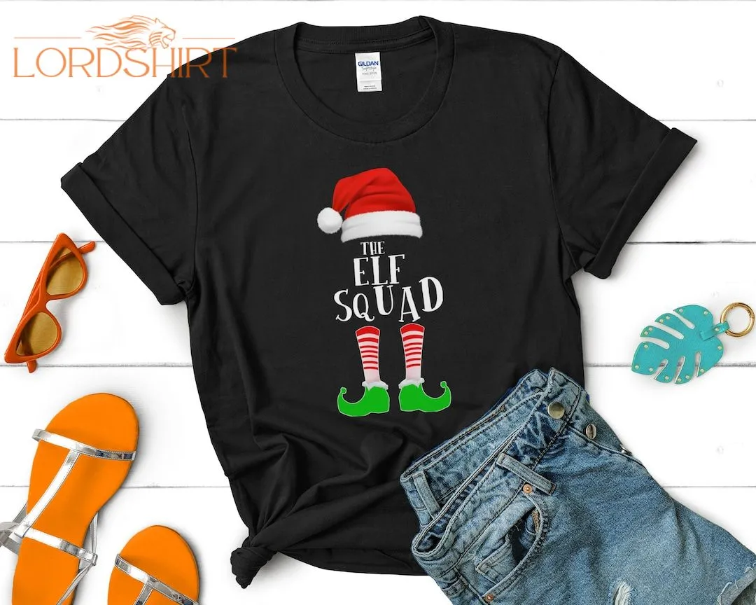 The Elf Squad Family Matching Group Christmas Funny T-shirt