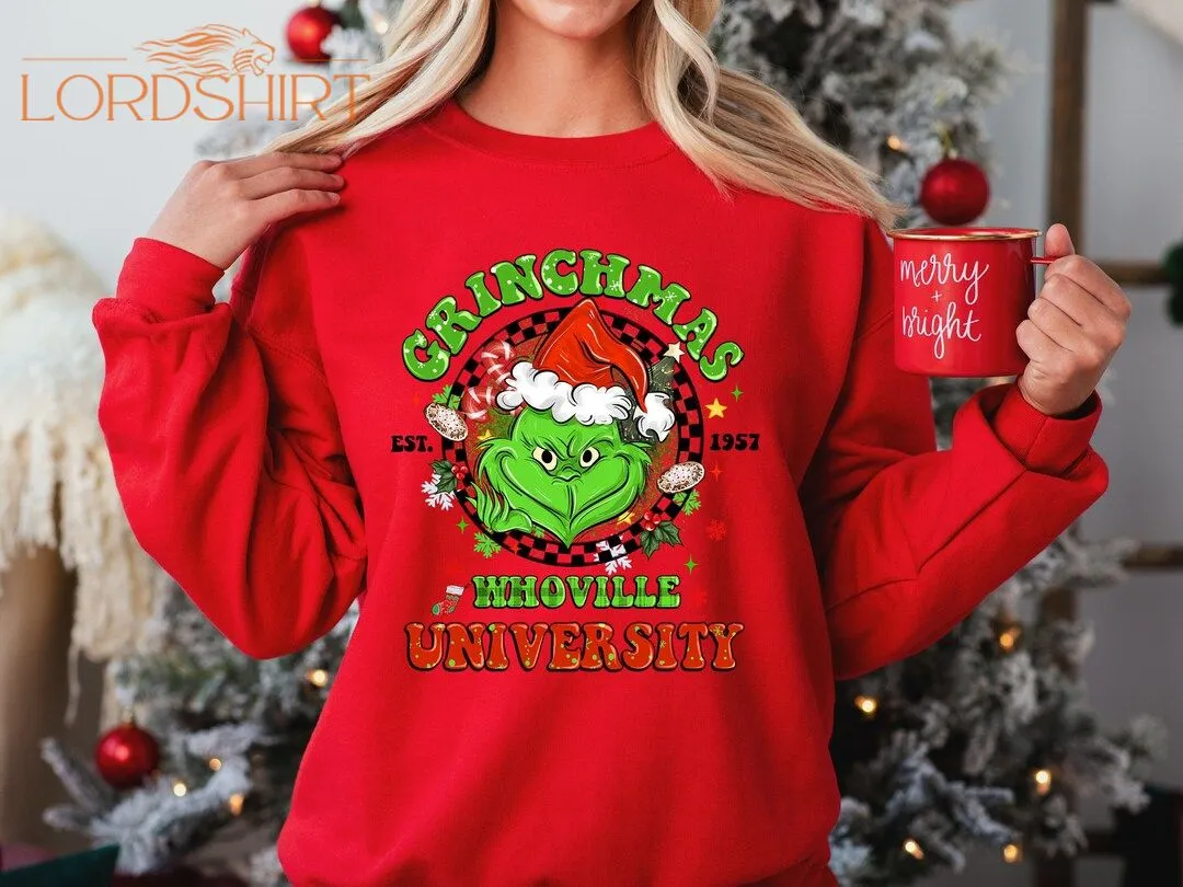 The Grinch Christmas Sweatshirt For Women New Year Gift Kids