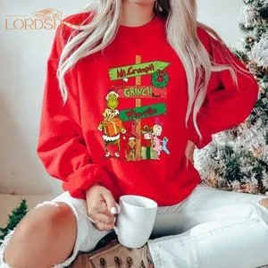 The Grinch Christmas Sweatshirt For Women New Year Gift Merry